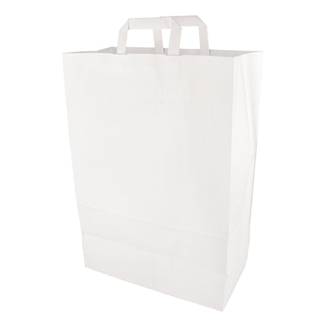 Sacs papier blanc 44 cm x 32 cm x 17 cm avec poignée