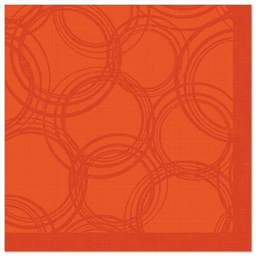 Serviettes "ROYAL Collection" pliage 40 cm x 40 cm nectarine "Bubbles"