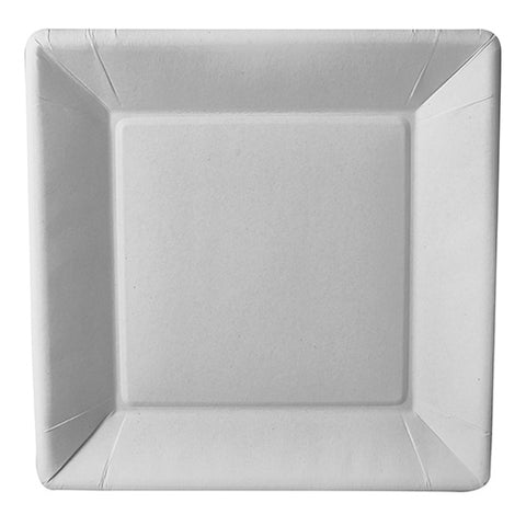 Assiettes. carton "pure" carrée