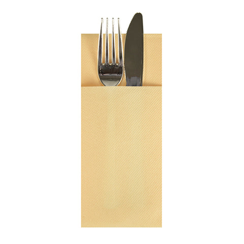 Pochettes à couverts. airlaid pliage 1/8 40 cm x 33 cm crème 