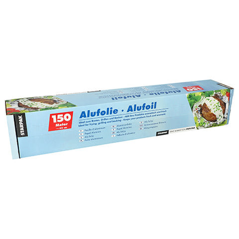 Feuille d'aluminium 150 m x 45 cm en boîte (6 unités)