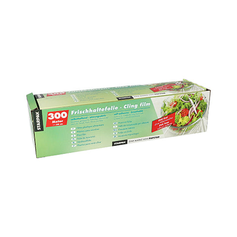 Film plastique alimentaire 300 m x 30 cm en boîte (6 unités)