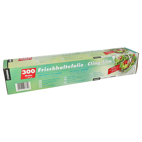 Film plastique alimentaire 300 m x 45 cm en boîte (6 unités)