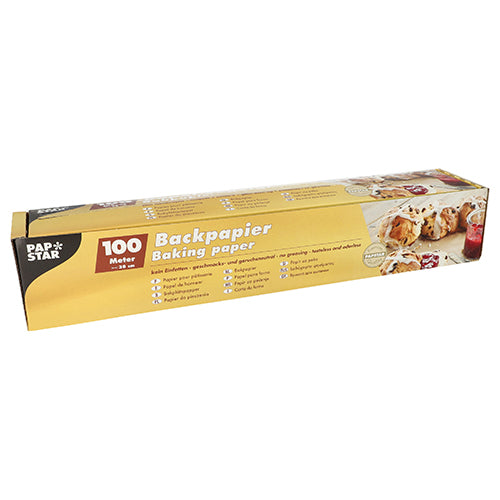 Papier sulfurisé pour pâtisserie 100 m x 38 cm marron en boîte. par 6