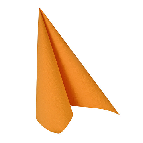 Serviettes "ROYAL Collection" pliage 33 cm x 33 cm orange