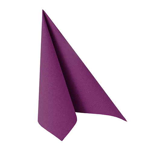 Serviettes "ROYAL Collection" pliage 33 cm x 33 cm violet 