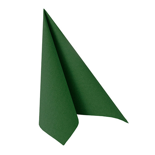 Serviettes "ROYAL Collection" pliage 33 cm x 33 cm vert foncé