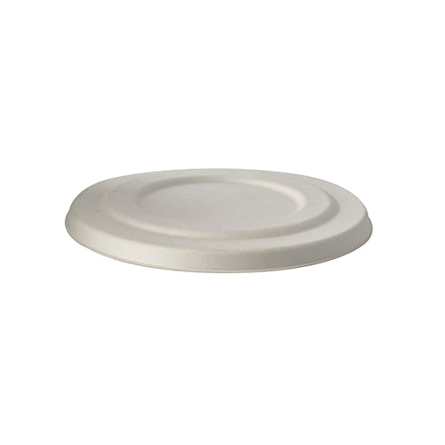 Couvercles pour terrines à soupe en canne à sucre "pure" Ø 14 cm blanc (400 unités)