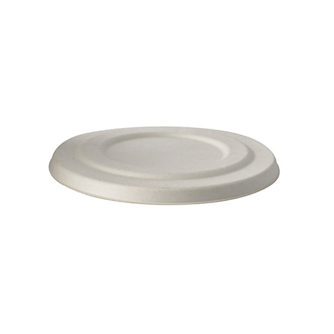 Couvercles pour terrines à soupe en canne à sucre "pure" Ø 14 cm blanc (400 unités)