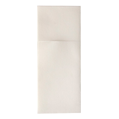 Pochettes à couverts. airlaid pliage 1/8 40 cm x 48 cm blanc