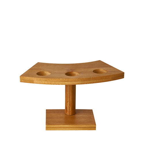 Plateau. bambou 9 cm x 16 cm x 7.6 cm pour 3 cônes (6 unités)
