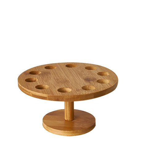 Plateau. bambou rond Ø 18 cm · 9 cm pour 10 cônes (6 unités)