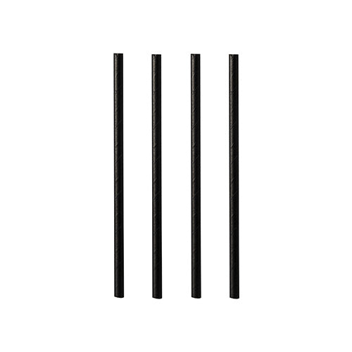 Pailles pour cocktail. papier Ø 7 mm · 15 cm noir (4000 unités)