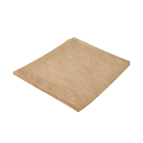 Sachets pour hamburgers en papier parchemin artificiel. ingraissable 16 cm x 18 cm marron résistant à la graisse (1000 unités)