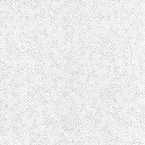 Serviettes "ROYAL Collection" pliage 48 cm x 48 cm blanc "Ornaments"