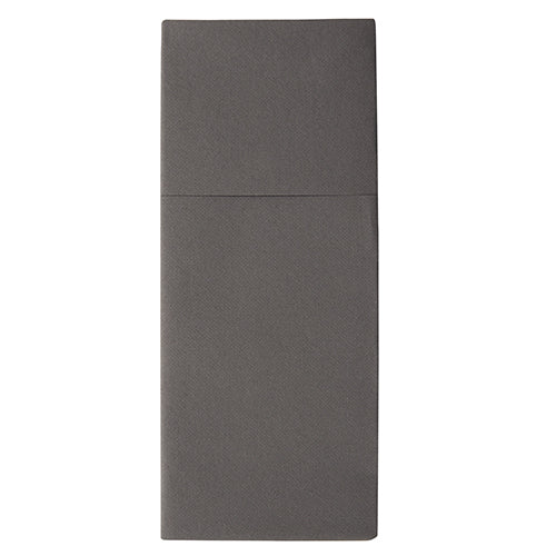 Pochettes à couverts. airlaid pliage 1/8 40 cm x 48 cm anthracite "Premium"