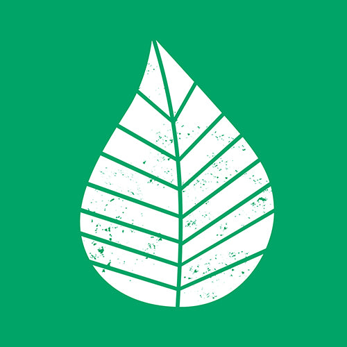 Serviettes. 3 plis pliage 33 cm x 33 cm vert "Graphic Leaves"