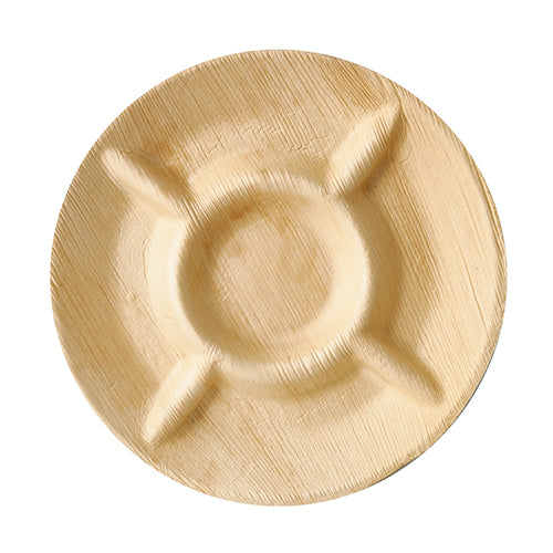 Assiettes jetables en feuille de palmier "pure"