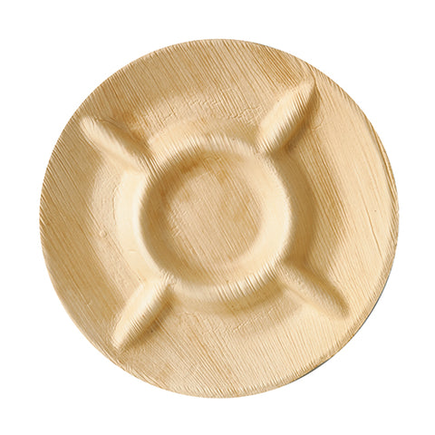 Assiettes jetables en feuille de palmier "pure"