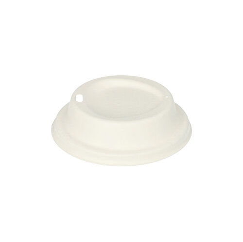Couvercles dome canne à sucre "pure" rond Ø 9 cm · 2.5 cm blanc (1000 unités)