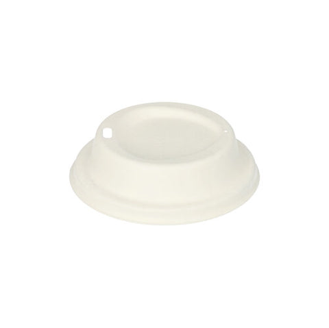Couvercles dome canne à sucre "pure" rond Ø 9 cm · 2.5 cm blanc (1000 unités)