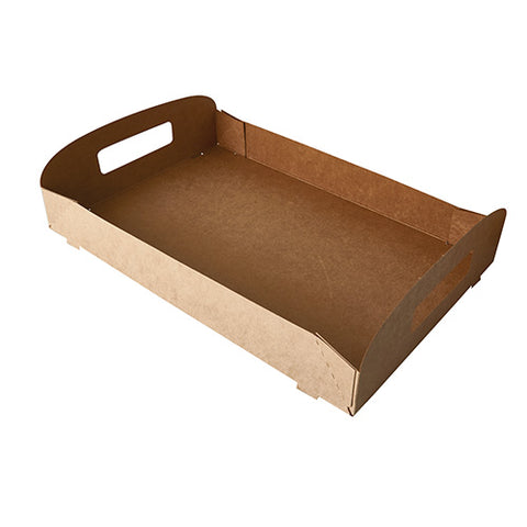 Plateaux. carton "pure" 4.5 cm x 45.7 cm x 30.7 cm marron "100% Fair"