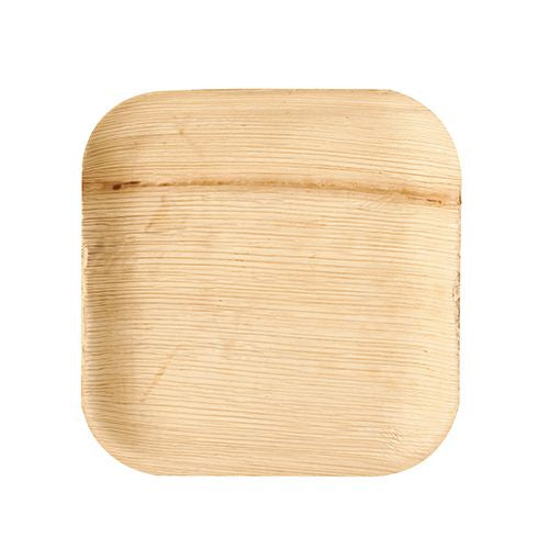Assiettes, feuille de palmier "pure" carrée 18 cm x 18 cm x 1,5 cm