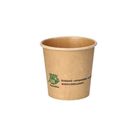 Petits pots. carton 90 ml Ø 6 cm · 5.8 cm marron "100% Fair" 
