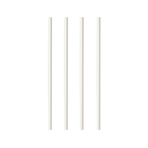 Pailles pour shakes. papier "pure" Ø 8 mm · 25 cm blanc (1200 unités)