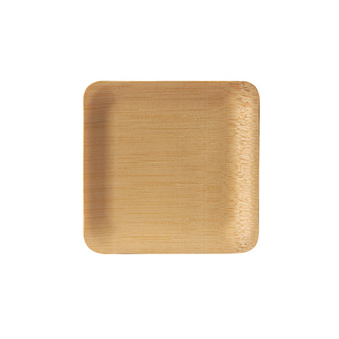 Assiettes en canne à sucre "pure" carrée 