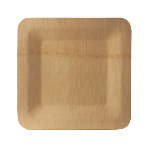 Assiettes en canne à sucre "pure" carrée