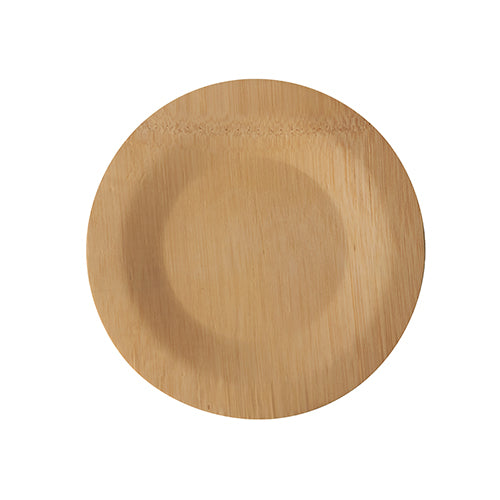 Assiettes. fait en bambou "pure" rond Ø 18 cm · 1.5 cm (250 unités)