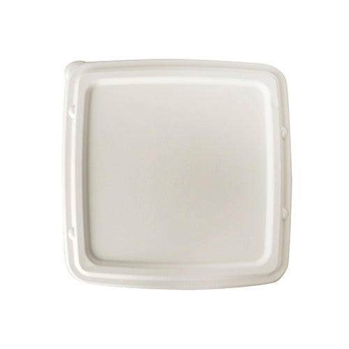 Couvercles. canne à sucre "pure" 2 cm x 23.6 cm x 23.6 cm blanc (125 unités)