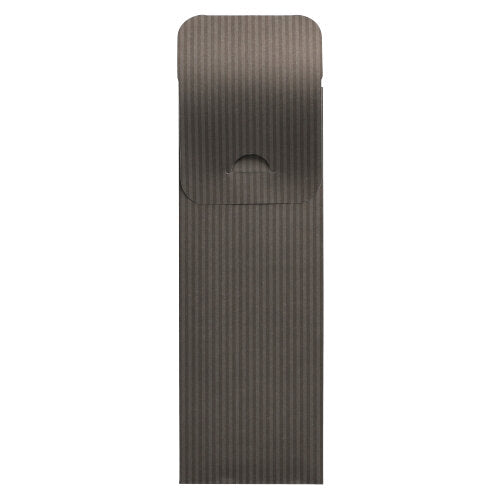 Pochettes à couverts 23.5 cm x 7.3 cm anthracite "Lines" serviette blanche 40 x 40 cm 2 plies incluse