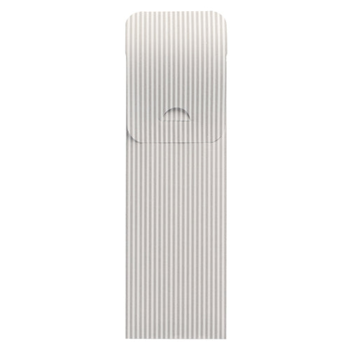 Pochettes à couverts 23.5 cm x 7.3 cm blanc "Lines" serviette blanche 40 x 40 cm 2 plies incluse 