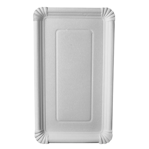 Assiettes en carton "pure" rectangulaire 
