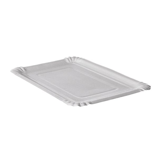 Assiettes creuse 13 x 20 x 3 cm en carton blanc