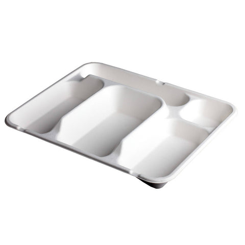 PLATEAU REPAS EN FIBRE 5 COMPARTIMENTS