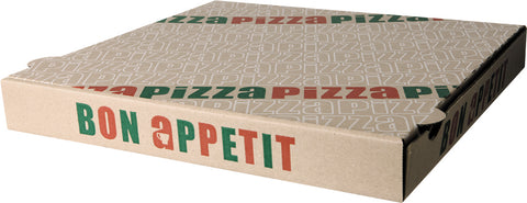 Boîtes à pizza carrées 26 x 26 x 4 cm