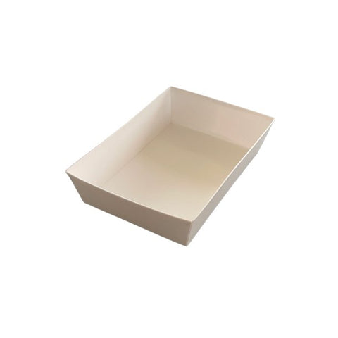 Barquettes frites 18,4 x 13 x 4,2 cm en carton blanc (400 unités)
