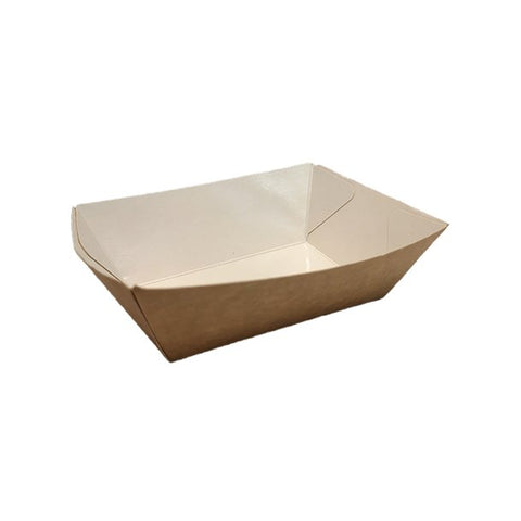 Barquettes frites 350 ml en carton brun (1000 unités)