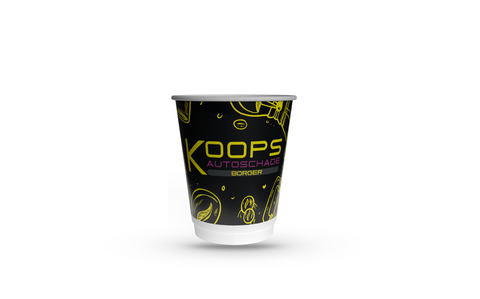 Gobelets carton personnalisés Double Paroi 25 cl / 8 oz (Livraison expresse 10 jours !)
