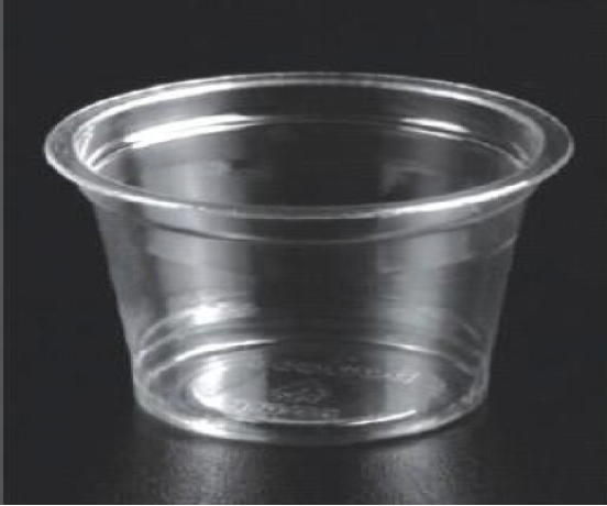 Pots à sauce transparent avec couvercle 30ml 