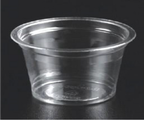 Pots à sauce transparent avec couvercle 30ml 
