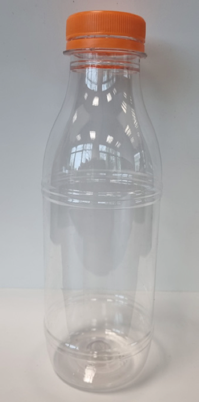 Bouteille transparente avec bouchon 1000 ml