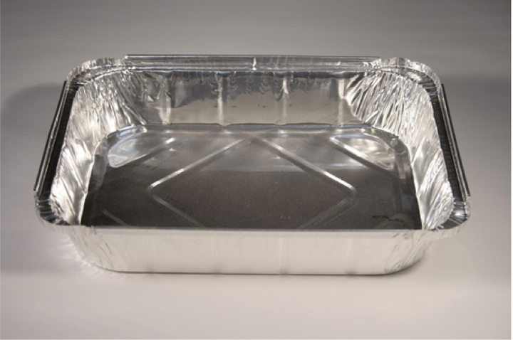 Barquettes rectangulaires en aluminium sans couvercles 3240 ml (400 unités)