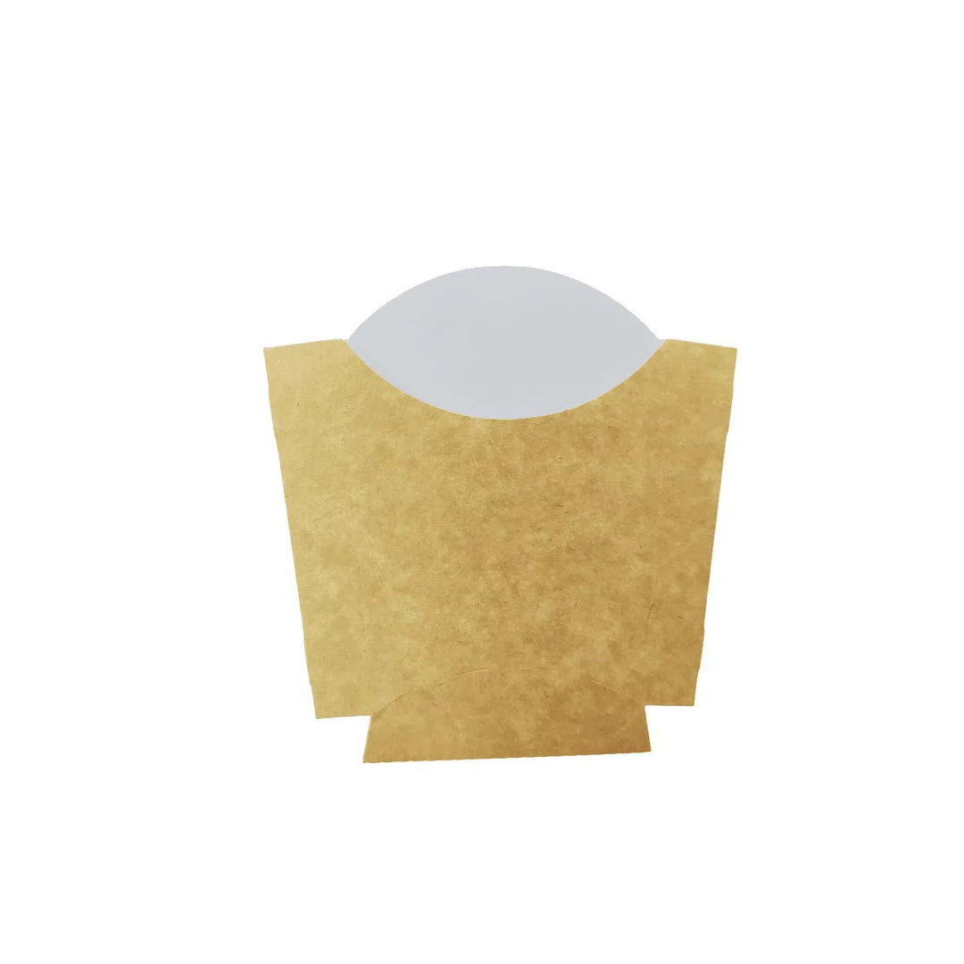 Cornet pour frites en kraft 13,2x8,2x12,5cm (1000 unités)
