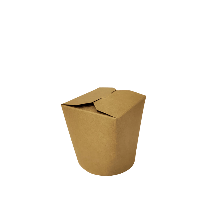 Boîte ronde à nouilles brun 26oz (500 unités)