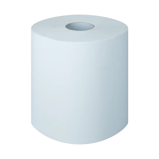 Bobine essuie-tout lisse blanc (6 unités)