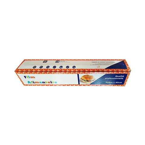 Rouleau film étirable transparent 300 x 0,45 cm